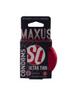 Презервативы MAXUS Ultra Thin №3 с железным кейсом, ультратонкие X-Edition, 3 шт
