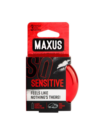 Презервативы MAXUS Ultra Thin №3 с железным кейсом, ультратонкие X-Edition, 3 шт