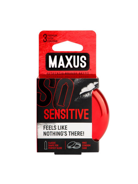 Презервативы MAXUS Ultra Thin №3 с железным кейсом, ультратонкие X-Edition, 3 шт