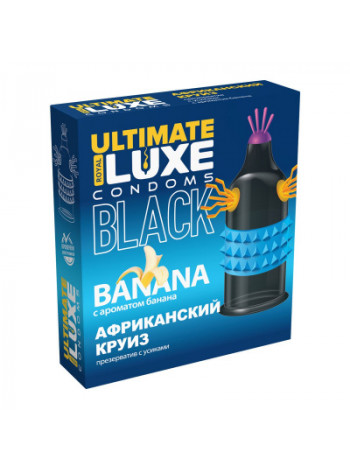 ПРЕЗЕРВАТИВ LUXE BLACK ULTIMATE АФРИКАНСКИЙ КРУИЗ (БАНАН) 1 штука