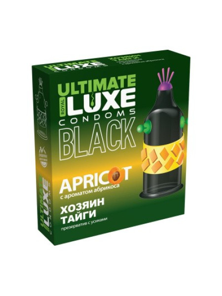 ПРЕЗЕРВАТИВ LUXE BLACK ULTIMATE ХОЗЯИН ТАЙГИ (АБРИКОС) 1 штука