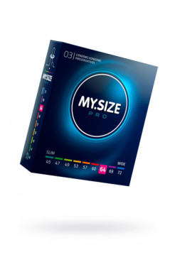 ПРЕЗЕРВАТИВЫ MY.SIZE, ЛАТЕКС, 22,3 СМ, 6,4 СМ, 3 ШТ.