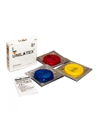 ПРЕЗЕРВАТИВЫ UNILATEX "MULTIFRUITS" цветные ароматизированные, 12 шт., 