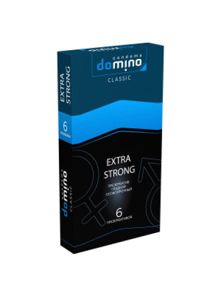 ПРЕЗЕРВАТИВЫ DOMINO CLASSIC EXTRA STRONG 6 ШТ.