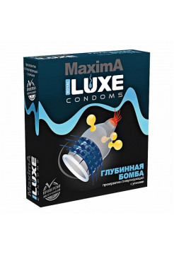 ПРЕЗЕРВАТИВ LUXE MAXIMA ГЛУБИННАЯ БОМБА 1 штука