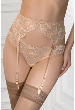Пояс с подтяжками для чулок кружево регулируемые цвет. белый. бежевый, черный