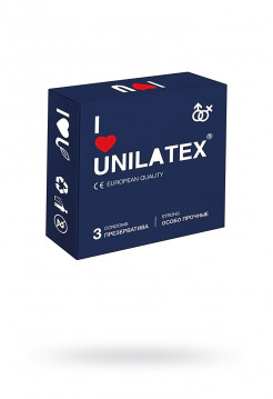 ПРЕЗЕРВАТИВЫ Особопрочные UNILATEX EXTRA STRONG ГЛАДКИЕ №3