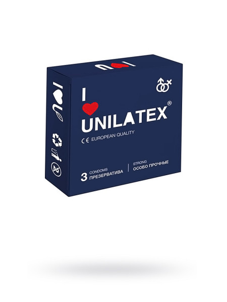ПРЕЗЕРВАТИВЫ Особопрочные UNILATEX EXTRA STRONG ГЛАДКИЕ №3