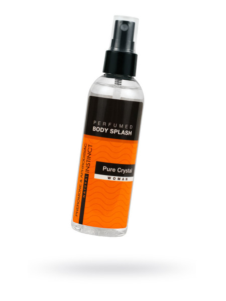 Парфюмированная вода для тела Natural Instinct, с феромонами и афродизиаками Body plash Pure Crystal/Чистый кристал, женская, 100 мл