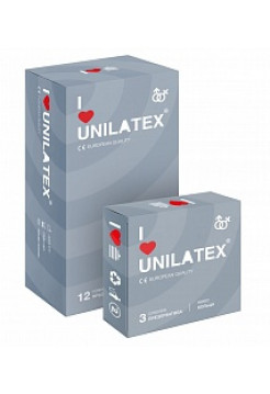 ПРЕЗЕРВАТИВЫ UNILATEX "RIBBED" с рифленой поверхностью, 12 шт., +3