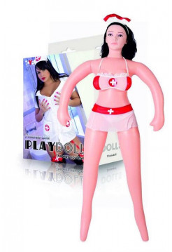 КУКЛА НАДУВНАЯ С РЕАЛИСТ.ГОЛОВОЙ МЕД. СЕСТРА TOYFA Dolls-X 117020 