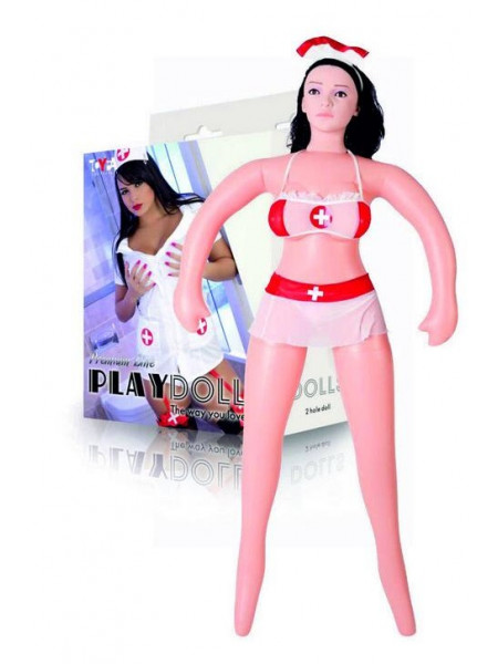 КУКЛА НАДУВНАЯ С РЕАЛИСТ.ГОЛОВОЙ МЕД. СЕСТРА TOYFA Dolls-X 117020 