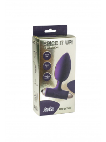 Анальная пробка с вибрацией Spice it up New Edition Perfection Ultraviolet 