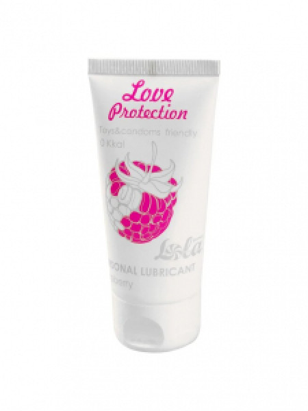 ЛУБРИКАНТ НА ВОДНОЙ ОСНОВЕ LOLA GAMES LOVE PROTECTION RASPBERRY 50ML 