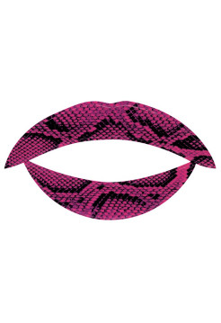 LIP TATTOO Фиолетовая змея