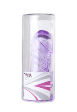 НАСАДКА ГЕЛЕВАЯ ФИОЛЕТОВАЯ TOYFA 13см/3см с клиторальной стимуляцией
