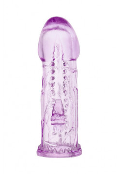 НАСАДКА НА ПЕНИС TOYFA, TPE, ФИОЛЕТОВАЯ, 13,5 СМ