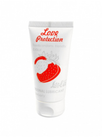 ЛУБРИКАНТ НА ВОДНОЙ ОСНОВЕ LOLA GAMES LOVE PROTECTION STRAWBERRY 50ML 