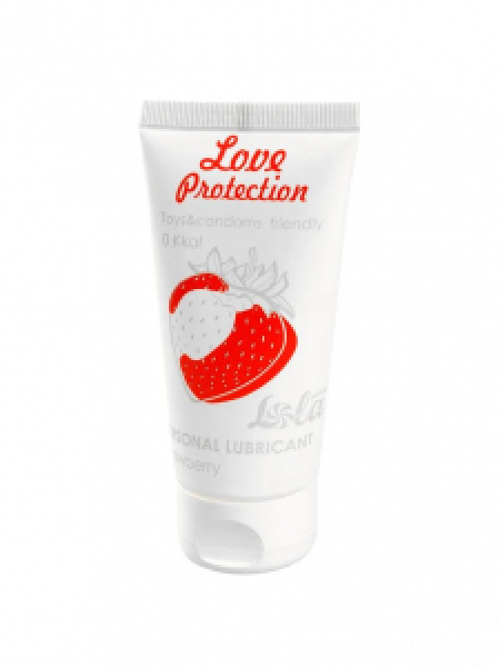 ЛУБРИКАНТ НА ВОДНОЙ ОСНОВЕ LOLA GAMES LOVE PROTECTION STRAWBERRY 50ML 