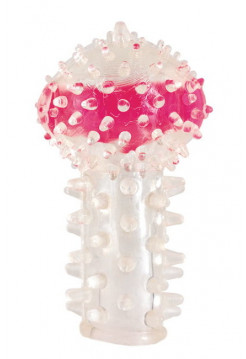 ВИБРОНАСАДКА НА ПАЛЕЦ ПРОЗРАЧНАЯ TOYFA