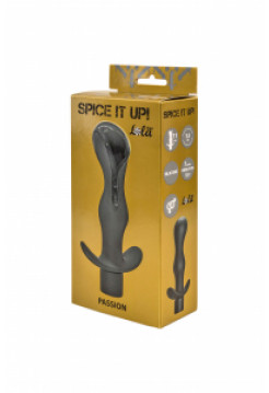 АНАЛЬНАЯ ПРОБКА С ВИБРАЦИЕЙ SPICE IT UP PASSION DARK GREY 