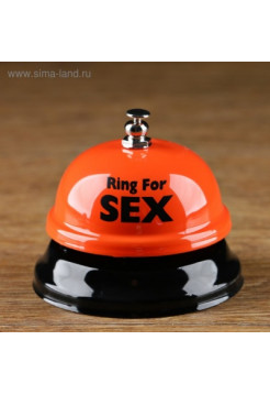 ЗВОНОК НАСТОЛЬНЫЙ RING FOR SEX, цвет микс, 