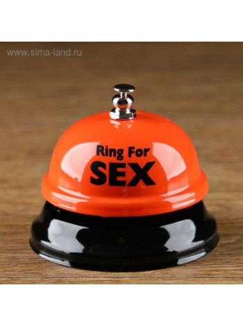 ЗВОНОК НАСТОЛЬНЫЙ RING FOR SEX, цвет микс, 