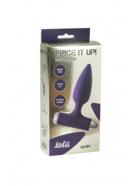 АНАЛЬНАЯ ПРОБКА С ВИБРАЦИЕЙ SPICE IT UP NEW EDITION GLORY ULTRAVIOLET 