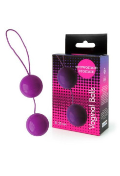Шарики вагинальные BALLS цвет фиолетовый D 35 мм, вес 50 г