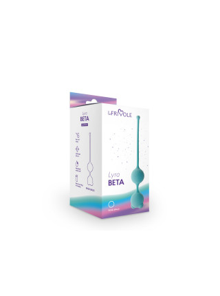 Вагинальные шарики Beta, цвет аквамарин (LYRA)