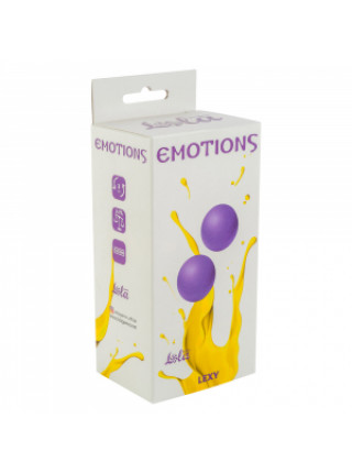 Вагинальные шарики без сцепки Emotions Lexy Large purple диаметр — 3 см.