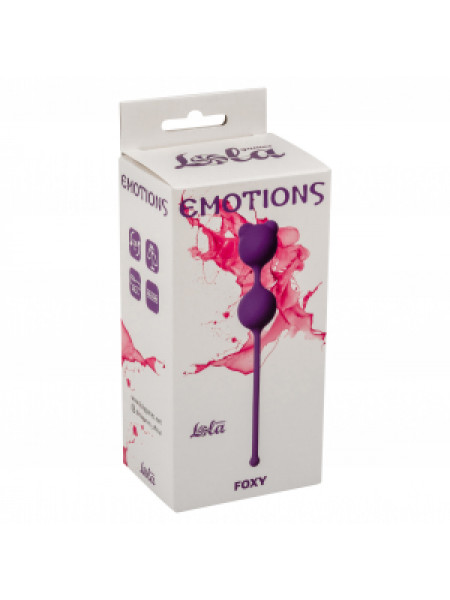 Вагинальные шарики Emotions Foxy Purple диаметр — 2,6 см.