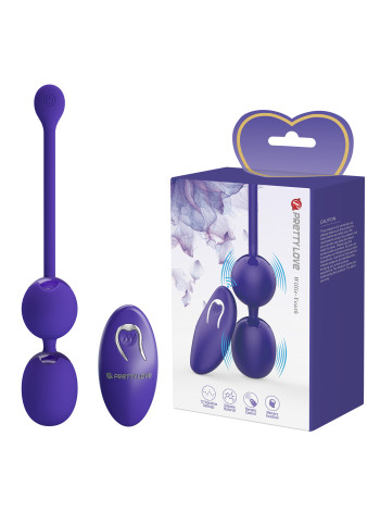 Вагинальные виброшарики Baile Pretty Love, c вибрацией, диаметр 2.70 см