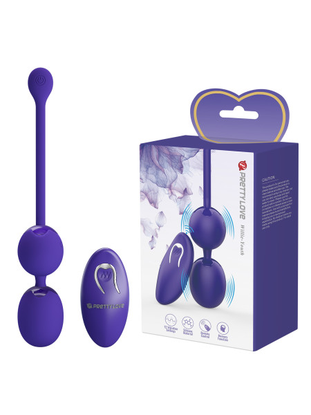 Вагинальные виброшарики Baile Pretty Love, c вибрацией, диаметр 2.70 см