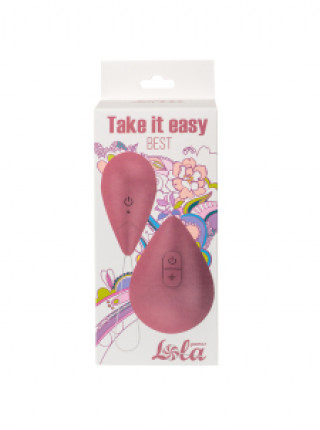 ВИБРОЯЙЦО С ПУЛЬТОМ УПРАВЛЕНИЯ TAKE IT EASY BEST PINK водонепроницаемости IPX7