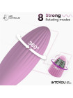 Интерактивное виброяйцо с функцией вращения Rotating Beads IntoYou, c вибрацией, длина 20.00 см, диаметр 3.40 см