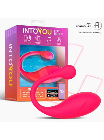 Интерактивное виброяйцо Bulby, розовое IntoYou, c вибрацией, длина 9.70 см, диаметр 3.20 см 