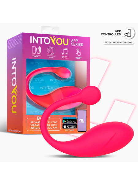 Интерактивное виброяйцо Bulby, розовое IntoYou, c вибрацией, длина 9.70 см, диаметр 3.20 см 