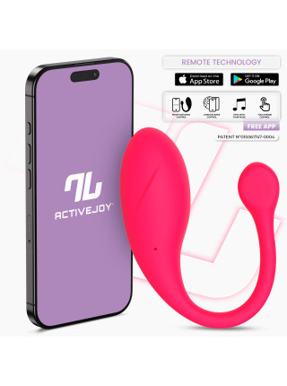 Интерактивное виброяйцо Bulby, розовое IntoYou, c вибрацией, длина 9.70 см, диаметр 3.20 см 