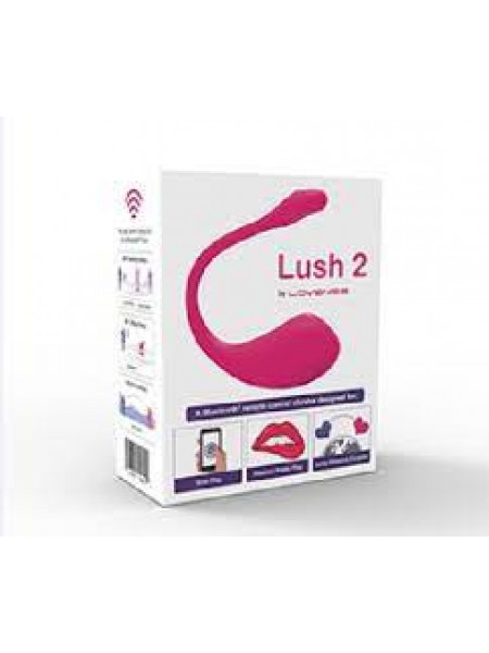 Виброяйцо Lovense Lush 2, силикон, розовый,18 см 