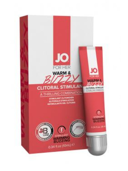 Клиторальный гель с контрастом температур и вибрацией JO WARM & BUZZY, 10 мл США