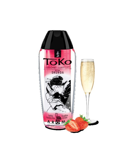 Индивидуальный ароматический лубрикант ТОКО Шампанское и клубника 165 МЛ.