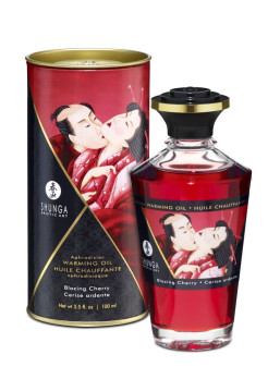 Масло интимное разогревающее массажное Пылающая вишня 100 МЛ.