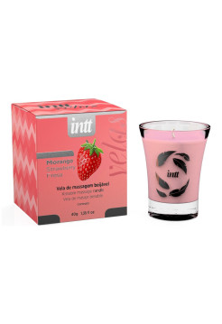 Массажное аромамасло, Клубника, 40 г Intt Cosmetics