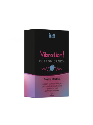 Увлажняющий гель Жидкий вибратор Cotton Candy, 15 мл Intt Cosmetics