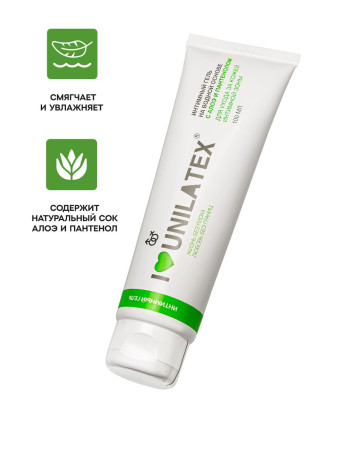 Гель-лубрикант Unilatex Gel, Алоэ Вера + Пантенол, 100 мл.