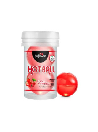 Лубрикант AROMATIC HOT BALL на масляной основе в виде двух шариков с ароматом красных ягод