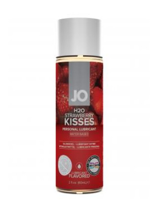 Вкусовой гель "Клубника" / JO Flavored Strawberry Kiss 4 oz - 120 мл.