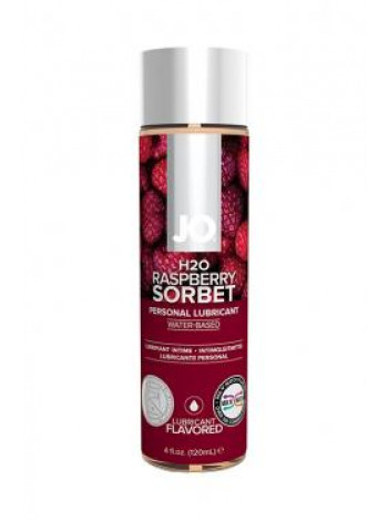 Вкусовой лубрикант "Малиновый сорбет" / JO Flavored Raspberry Sorbet 4oz - 120 мл.