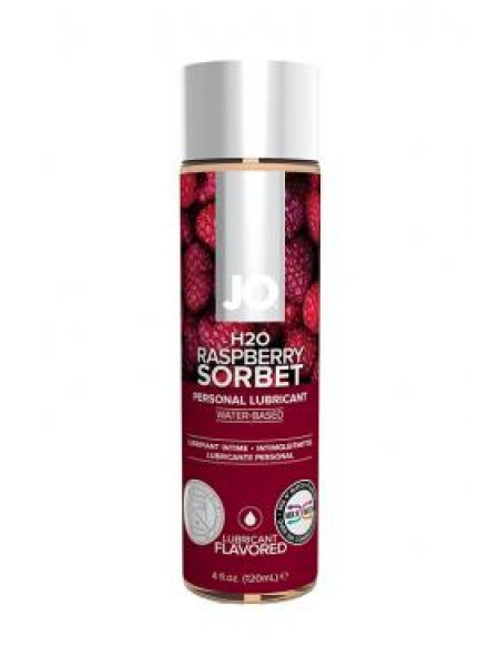 Вкусовой лубрикант "Малиновый сорбет" / JO Flavored Raspberry Sorbet 4oz - 120 мл.